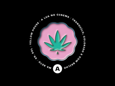 Pin enamel enamel pin enamelpin icon illustration logo pin weed