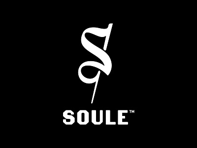 Soule Flag blackletter branding design flag lettering logo type
