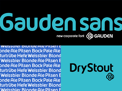 Gauden Sans beer corporate font typeface typography