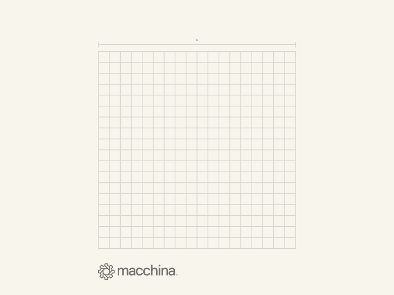 Macchina.co branding camera grid icon logo logotype workmark