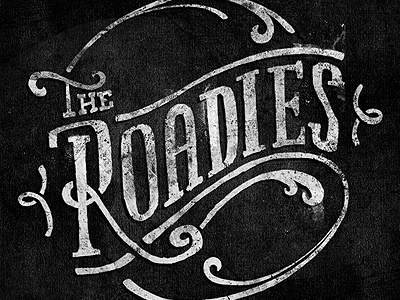 The Roadies lettering roadies rock typeface typography