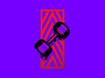 Dumbbell Illustration crossfit dumbbell graphic design gymnastic purple rain sport vector