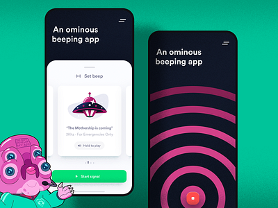 An ominous beeping app alien app beeping cartoon creative cute cute fun funny glootie grain morty mothership ominous purple rick and morty rickandmorty sanchez sneak peak space spaceship tv show