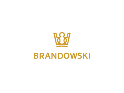 Brandowski art brand crown design designer identity logo yellow
