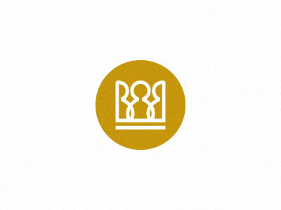 Brandowski 2 b brand branding brandowski circle communication crown design designer letter logo yellow