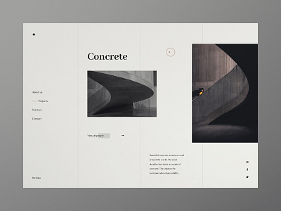 Concrete - Website Concept