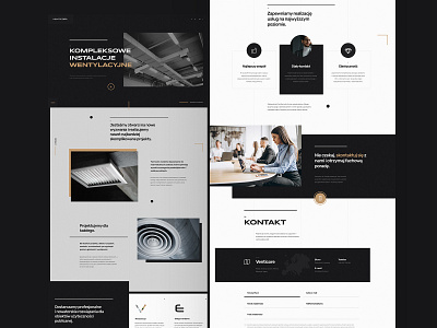 Website design Venticore brand branding design minimalist mobile typography ui ux web design webdesign website