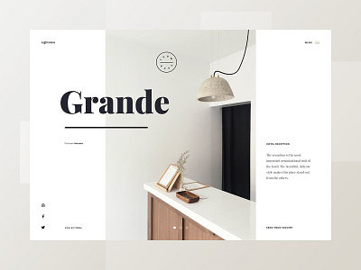 Grande Hotel - concept website