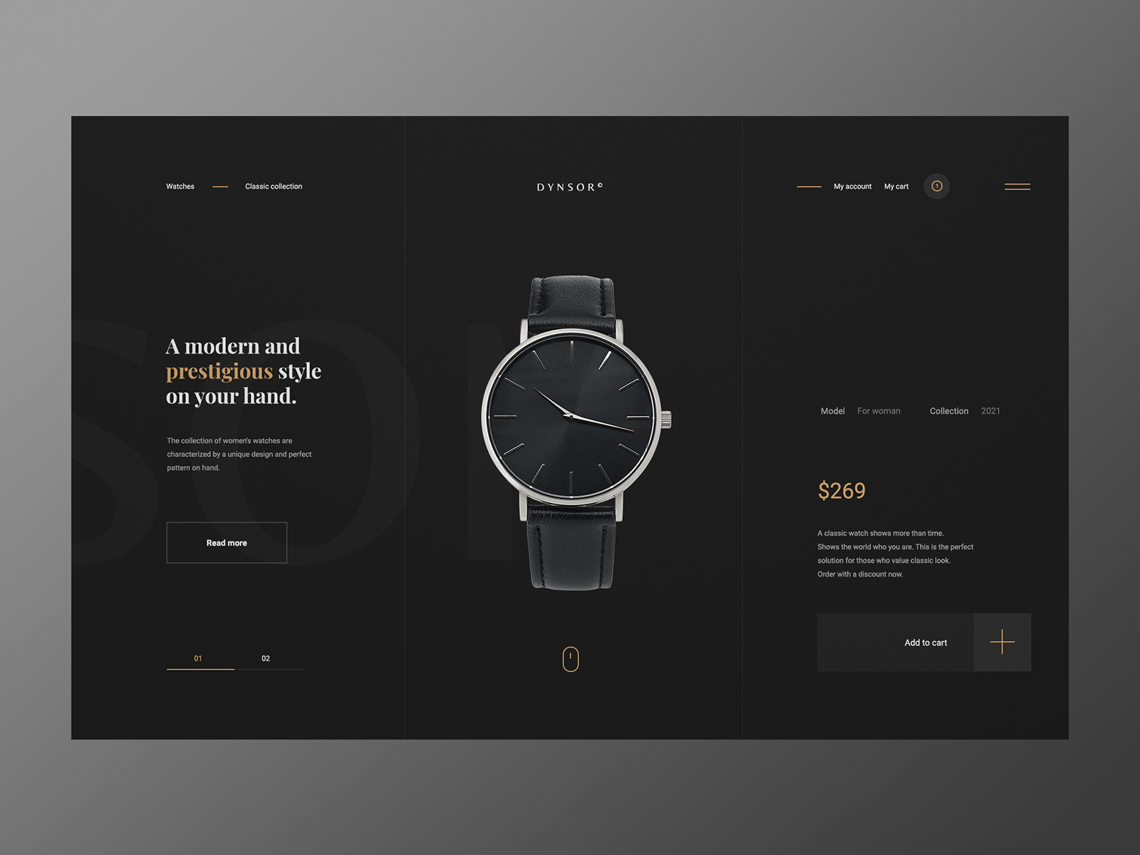 Shop Watches - Website concept by Tomasz Mazurczak on Dribbble