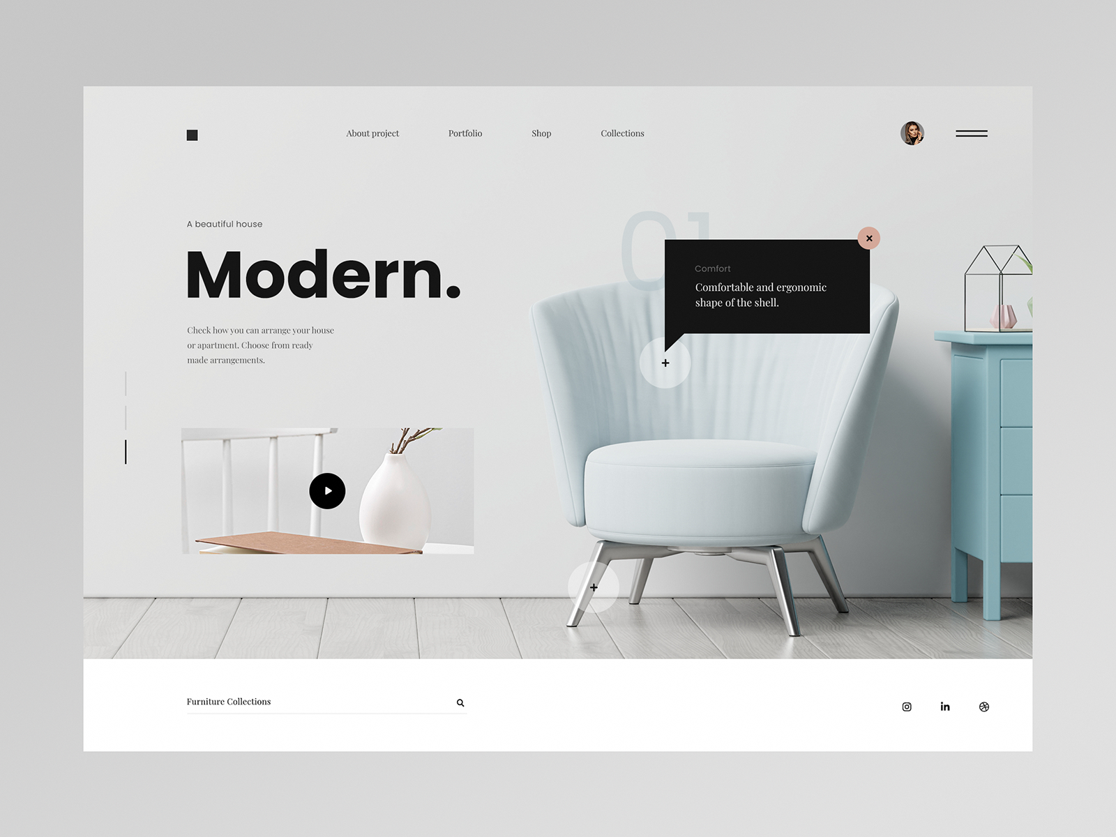 Modern Furniture Website Concept By Tomasz Mazurczak On Dribbble   646865503238c064c41994962779989c 