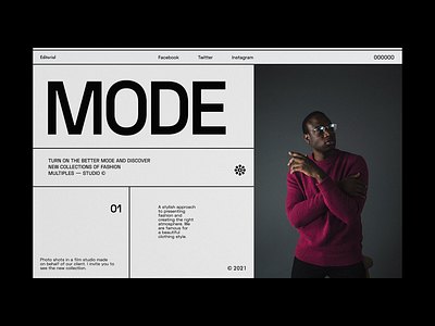 Mode Editorial - Website Concept concept design minimalist ui uiconcept ux web web design webdesign website website design websites