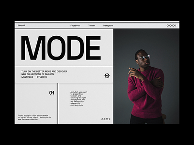 Mode Editorial - Website Concept