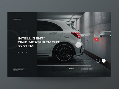 Time measurement System - Website concept