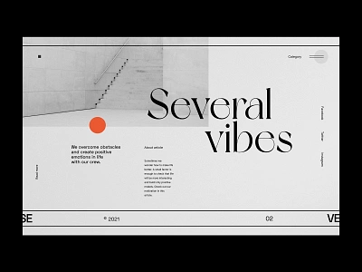 Several Vibes - Website concept blog concept design editorial editorial layout hero minimalist silver ui ux web design webdesign website