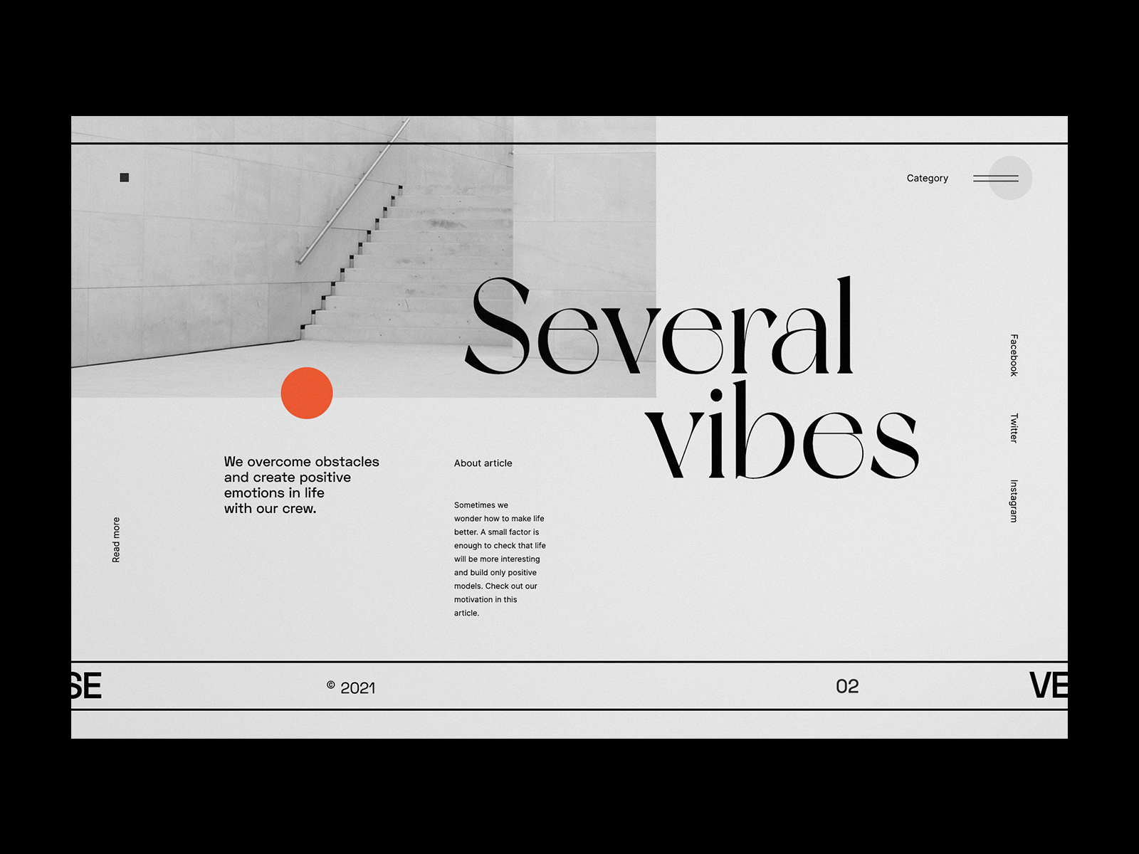 Several Vibes - Website concept by Tomasz Mazurczak on Dribbble