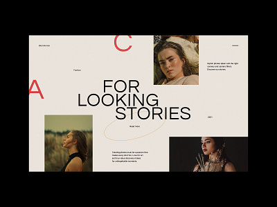 Looking Stories - Fashion Website concept