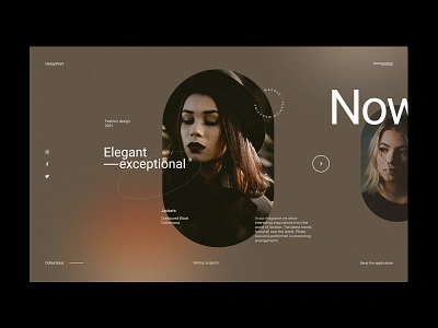 Fashion Magazine - Website Concept clothes collections concept dark design fashion magazine minimalist ui ux web design webdesign website