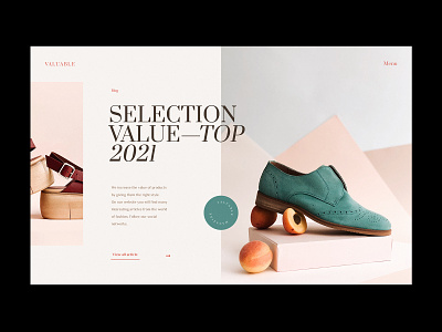 Valuable - Website concept articles clothes concept design fashion minimalist shoes shop ui ux web design webdesign website website design