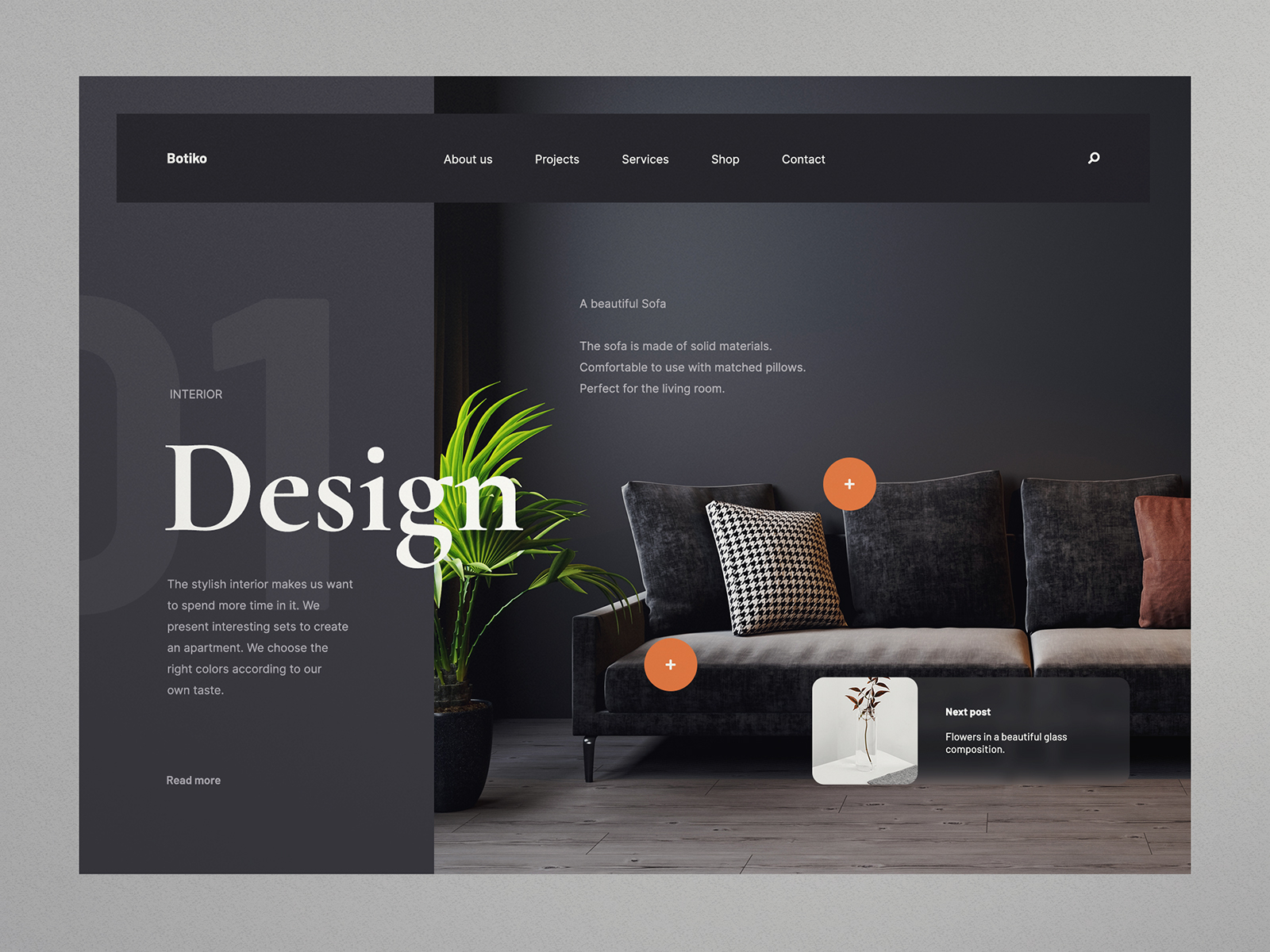 Design Interior Website concept by Tomasz Mazurczak on Dribbble