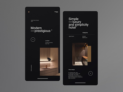 Designhunt - Mobile version concept concept design interior design minimalist mobile mobile app mobile apps mobile ui ui ui design uidesign ux