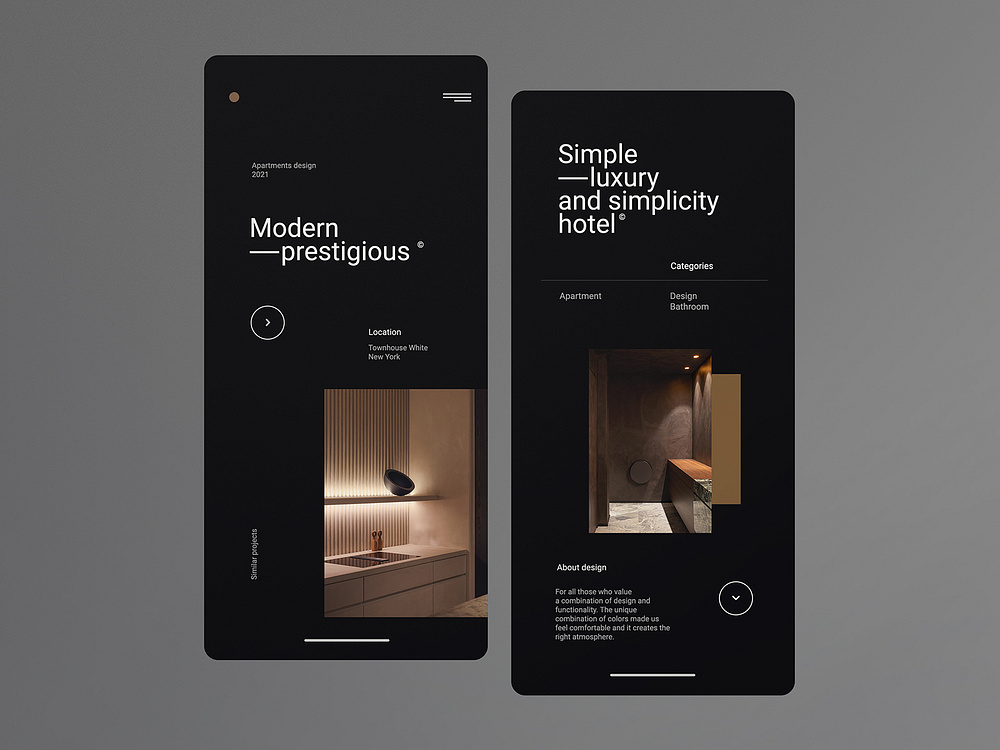 Designhunt - Mobile version concept by Tomasz Mazurczak on Dribbble