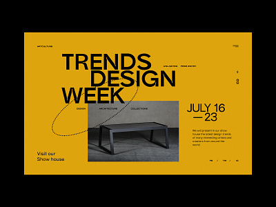 Trends Design Week - Website concept art concept design designer interior minimalist ui ux web design website