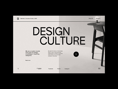 Design Culture - Website concept concept culture design designer furniture minimal minimalist modern ui ux web design website