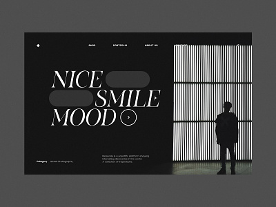 Smile_Mood - Website concept black clean concept dark web design designer fashion minimalist minimalistic science ui ux web design website