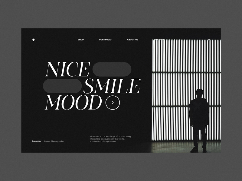 Smile_Mood - Website concept black clean concept dark web design designer fashion minimalist minimalistic science ui ux web design website