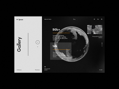 Space Nature - Website concept abstract agency concept design grid minimalist modern nature photography ui ux web design website