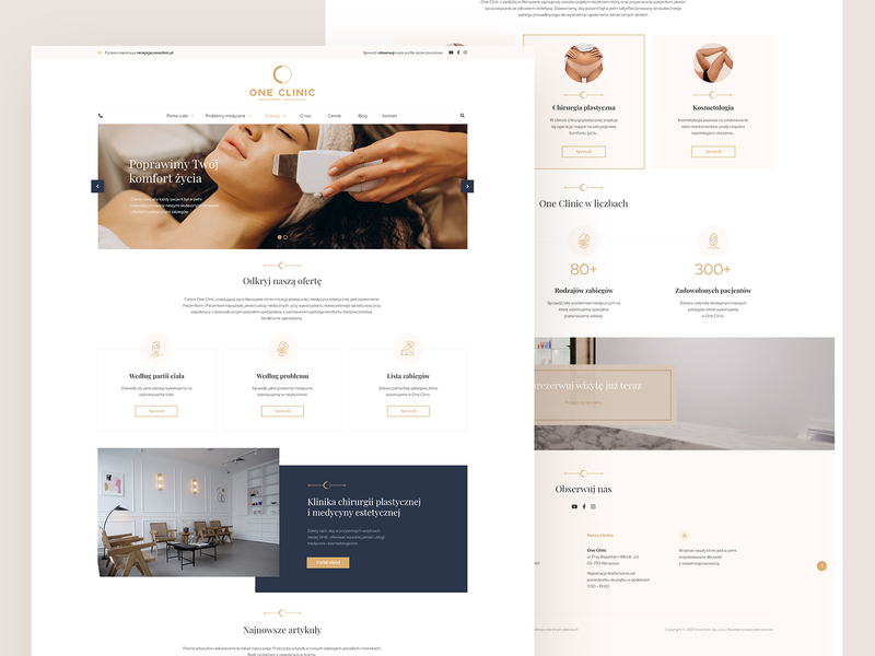 OneClinic - Website design clinic design landing page medic medicine minimalist ui ux web design webdesign website
