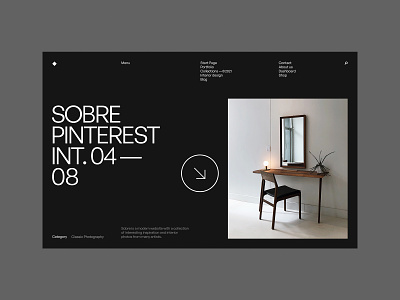 Interior Look - Website concept blog concept design graphic design interior minimalist ui ux web design website websitedesign