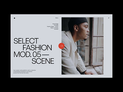 Fashion Look - Website concept concept design fashionlook landing page minimalist motion movie screen ui ux video web design website