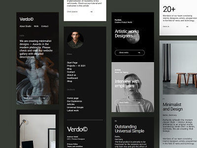 Verdo© | Agency Website Design - Responsive [01] black clean cms concept design designer minimalist mobile modern portfolio responsive template ui ux web design website white