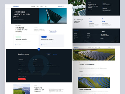 Unitech | Modern Technology Website [02] blog concept corporate creative design landing page minimalist modern solar solar system technology ui ux web design website