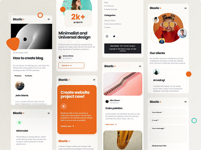 Blastic Studio / Agency & Designer - Mobile [05] blog cms concept design illustration light minimalist mobile modern responsive ui ux web design website