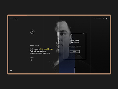 Piotr Muszkiewicz - Front End Developer - Website #2
