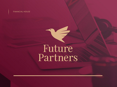Future Partners Financial Logo bird bird logo brand branding design financial logo logo design logodesign logotype vector