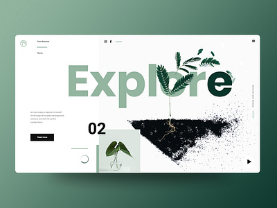 Plant & Nature Website Concept