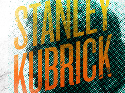 Stanley Kubrick - Editorial clockwork cruz barcelona editorial grunge halftone kubrick scree print stanley stanley kubrick