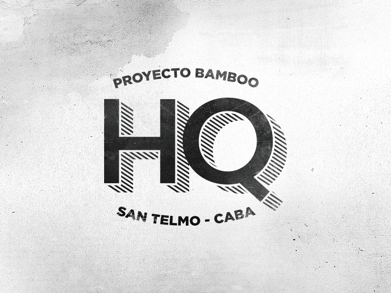 Proyecto Bamboo HQ - Proposal (GIF) bamboo gif grunge headquarters identity logo proyecto bamboo hq retro vintage