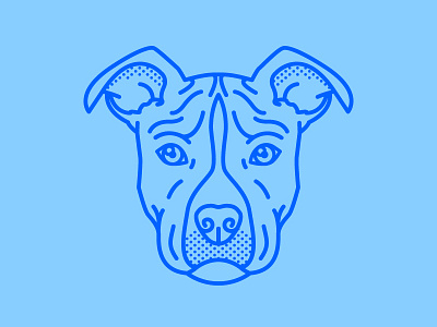 Pitbull Illustration dog doggydog world illustration lineart pit bull pitbull