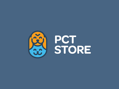 PCT Store branding cat doge doggo linework logo minimal pct