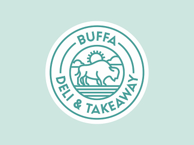 BUFFA · Deli & Takeaway buffalo coffee deli illustration minimal restaurant simple stroke takeaway