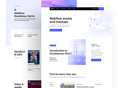 Webflow Events — Design events web web design webflow