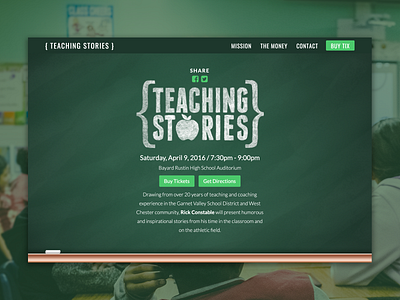 Teaching Stories Website charity logo responsive web design