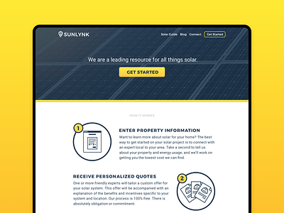 Solar Website landing page responsive solar ui ux web design wordpress