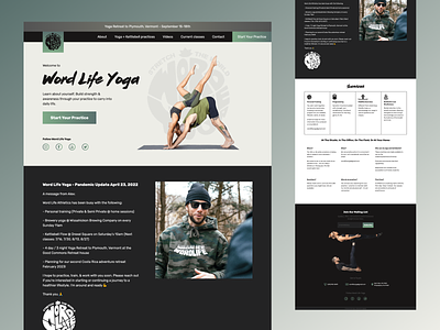 Word Life Yoga Website design mobile responsive ux vue.js web design