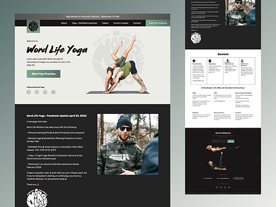 Word Life Yoga Website design mobile responsive ux vue.js web design