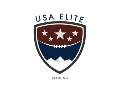 USA Elite logo - consideration badge brand football logo shield sports stars usa